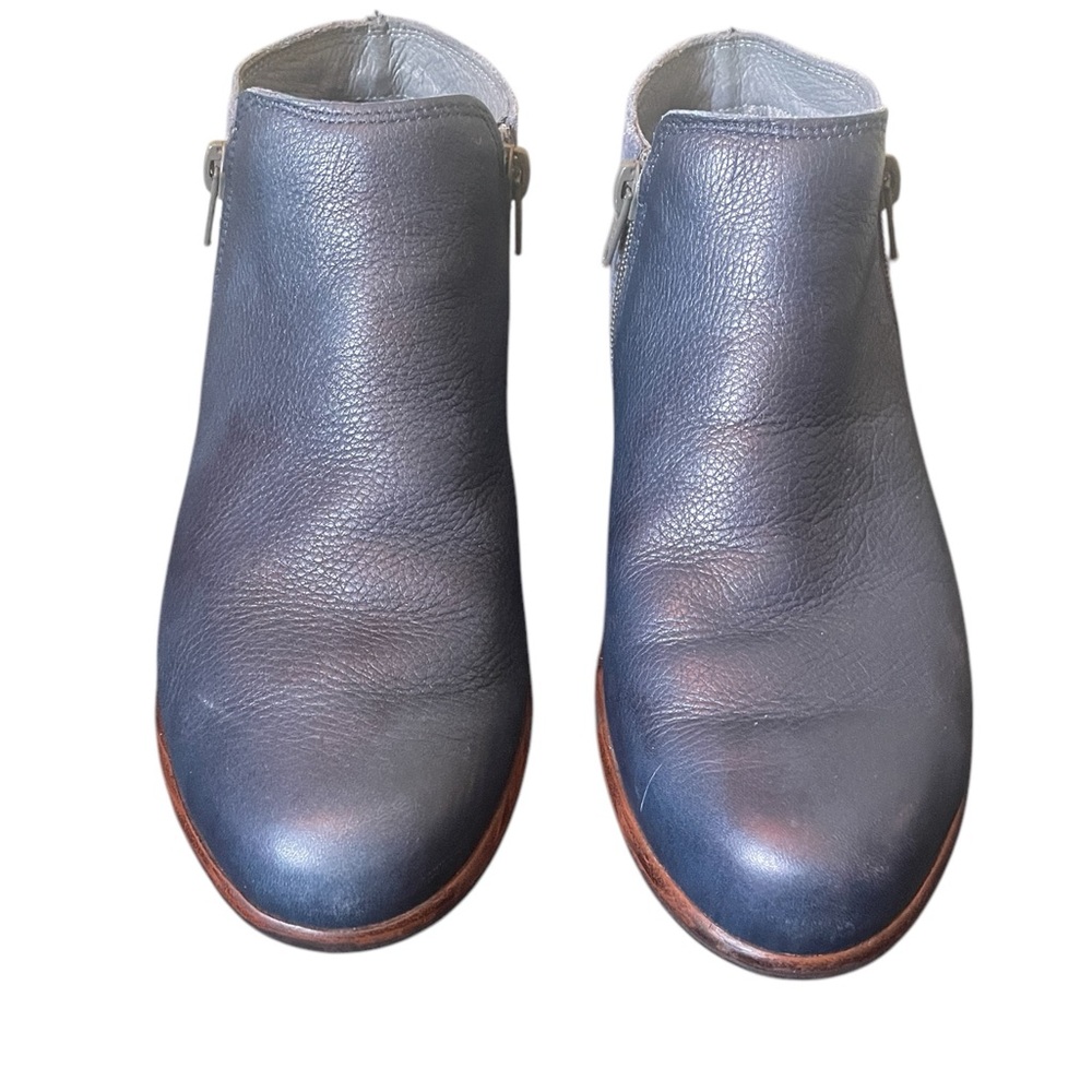 Naot Helm Blue Leather Ankle Boots with Zipper (38) - Picture 4 of 9